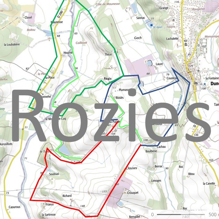 Circuits rond Rozies